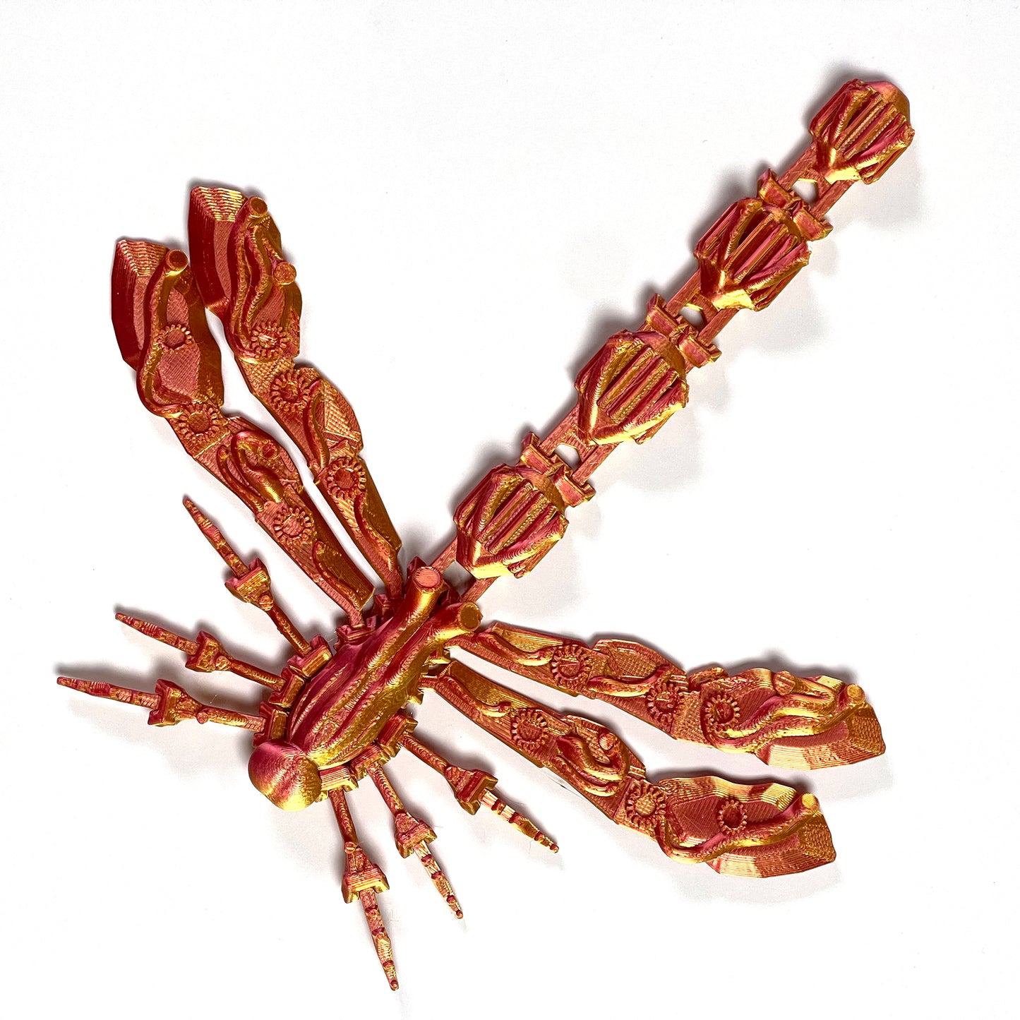 Steampunk Dragonfly Articulated Model