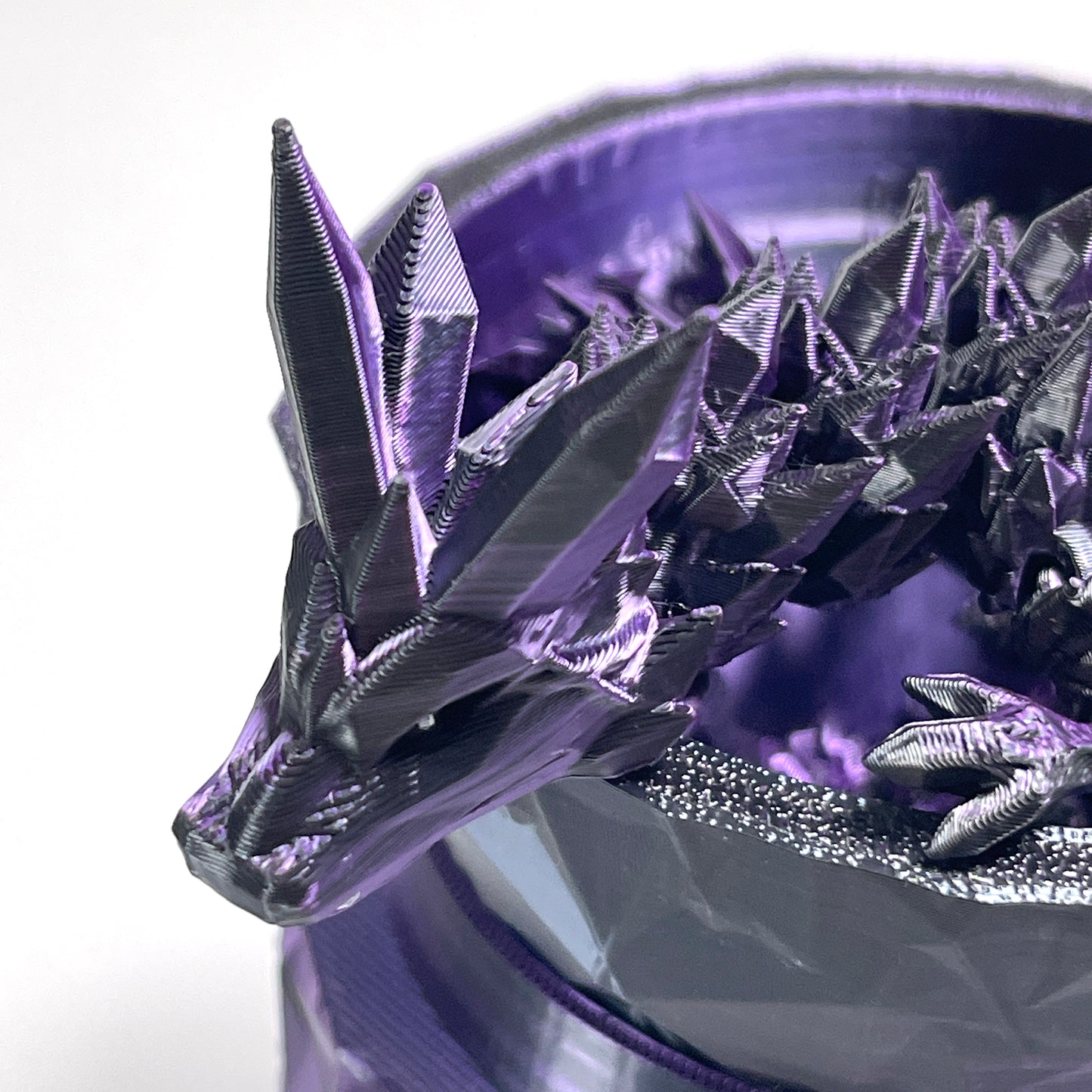 Crystal Long Tail Dragon and Crystal Egg |Articulated Model