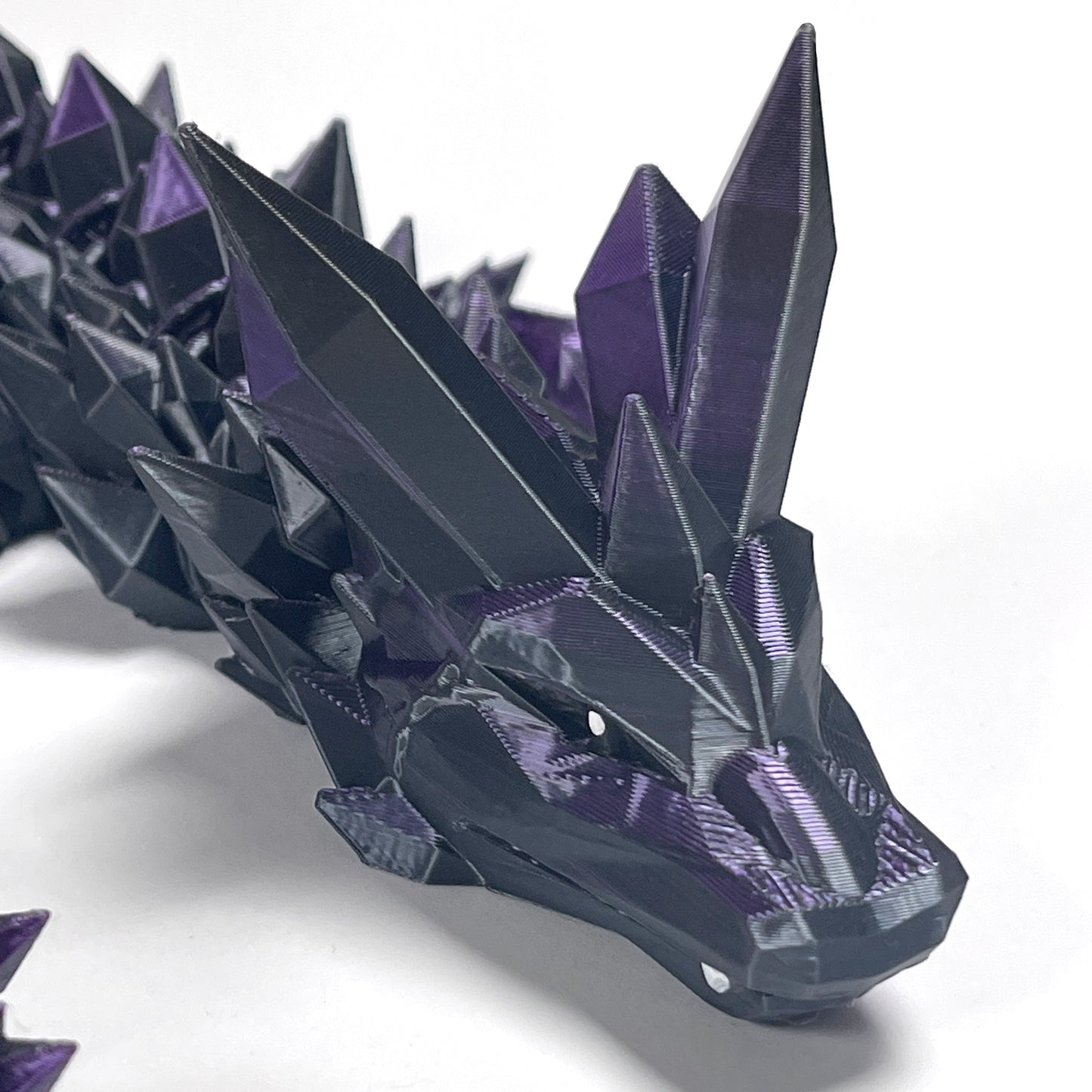 Crystal Long Tail Dragon Articulated Model