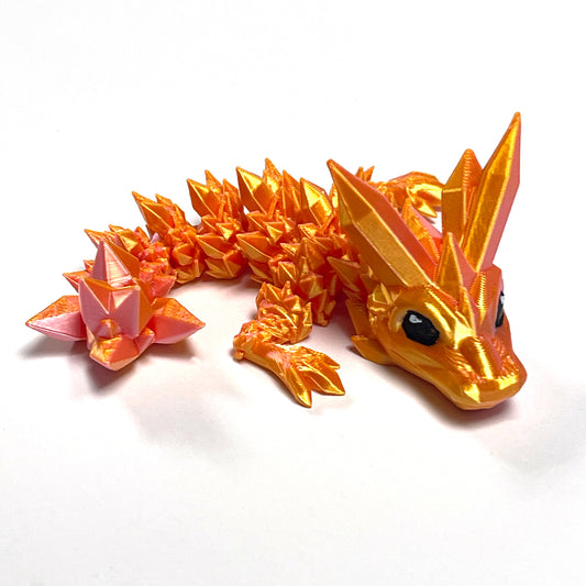 Crystal Dragon Tadling Articulated Model