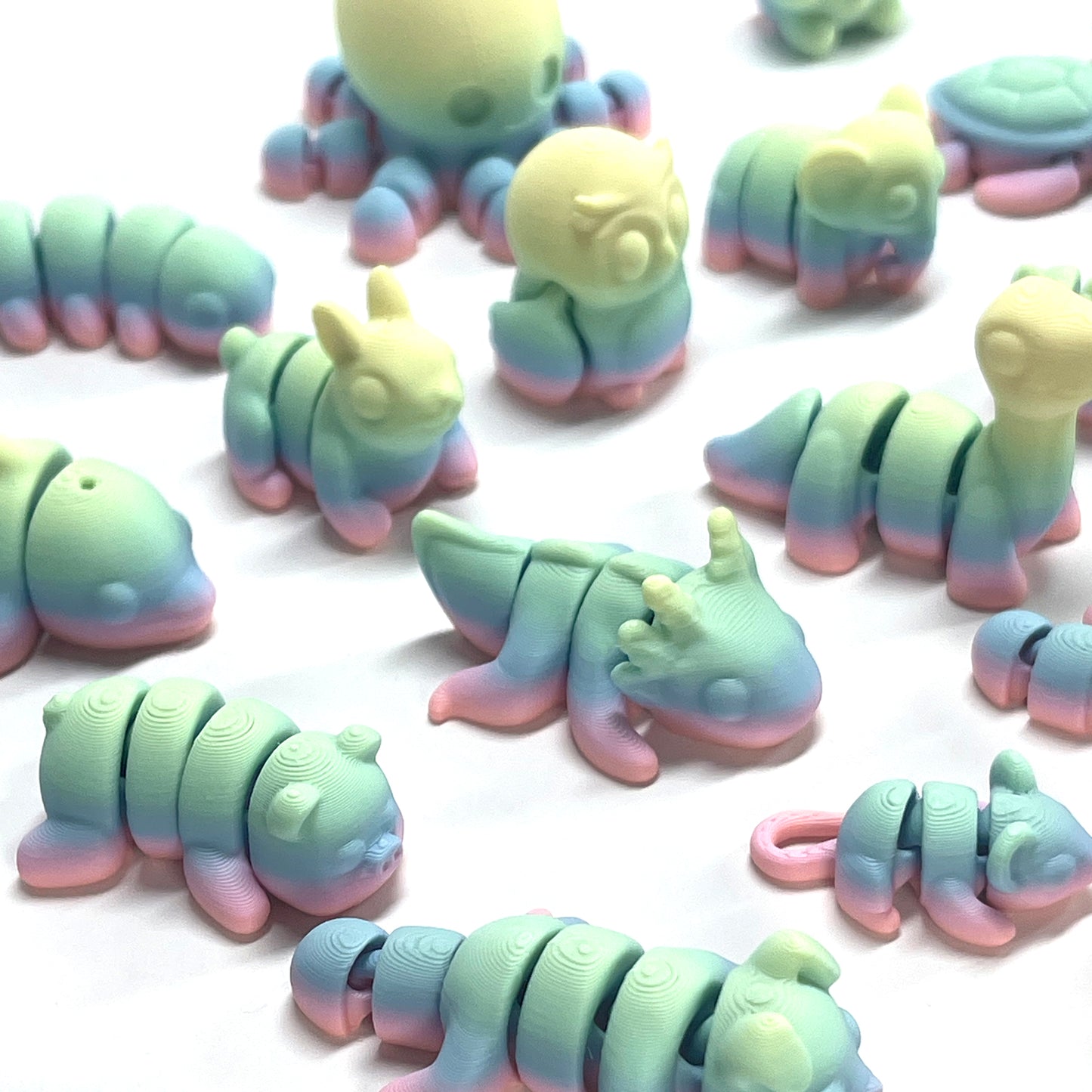Rainbow Mini Flexible Fidget Toys