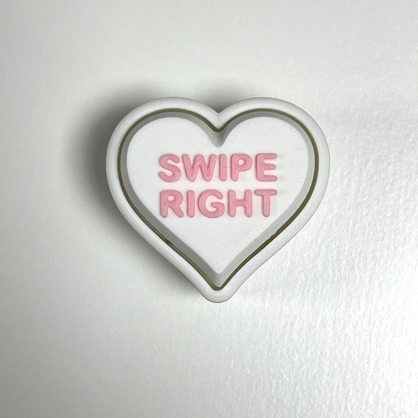 Love Heart Fidget Clicker - Conversation Heart Clicker - Pawpular Prints
