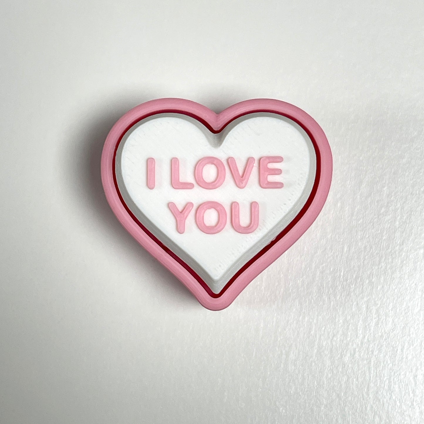 Love Heart Fidget Clicker - Conversation Heart Clicker - Pawpular Prints
