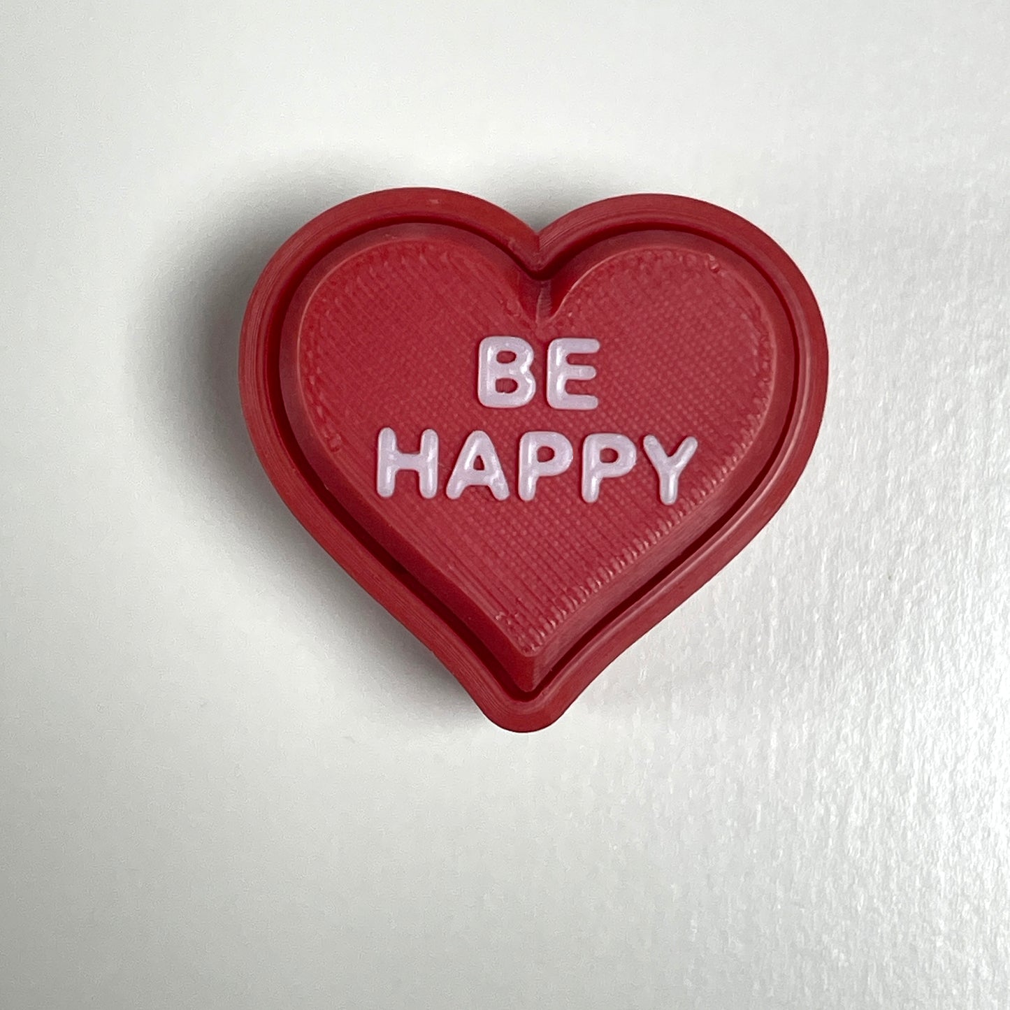 Love Heart Fidget Clicker - Conversation Heart Clicker - Pawpular Prints